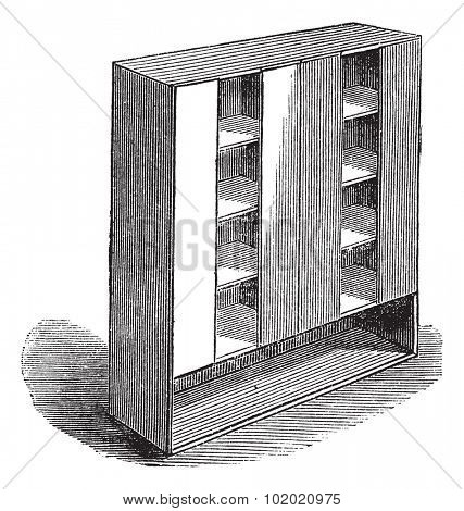 Nests of pigeons, vintage engraved illustration. Trousset encyclopedia (1886 - 1891).