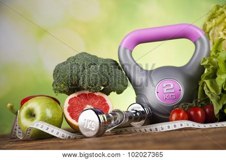 Healthy lifestyle concept, Diet and fitness