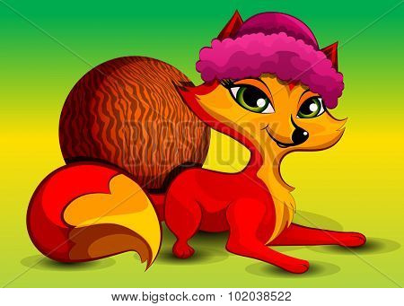 Foxy fox, vector illustration