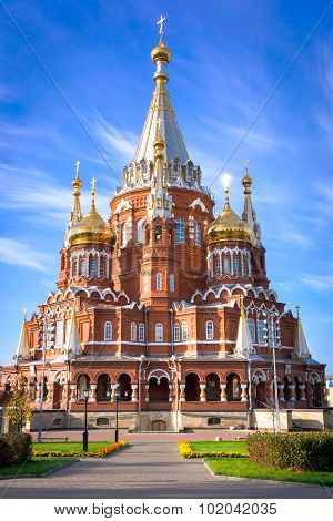 Saint Michael's Cathedral Is The Main Orthodox Church Of Udmurtia In Russia.
