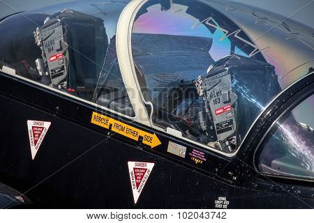 Cockpit Of Airplane