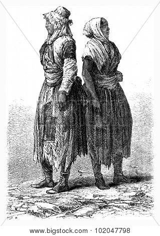 Poverty, Merthyr Tydfil, vintage engraved illustration. Le Tour du Monde, Travel Journal, (1865). 