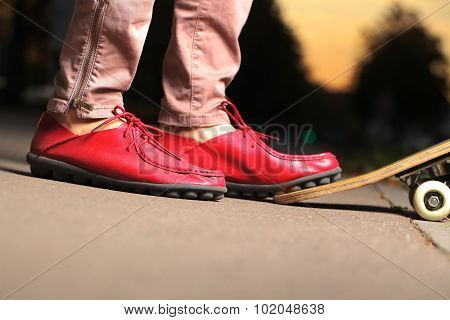 women's leather shoes