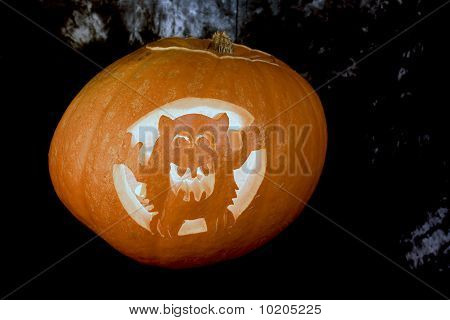 Large halloween pumpkin