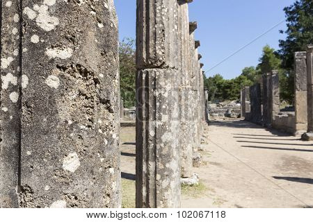 Palaestra Monument (3Rd Cent. B.c.) In Olympia, Greece