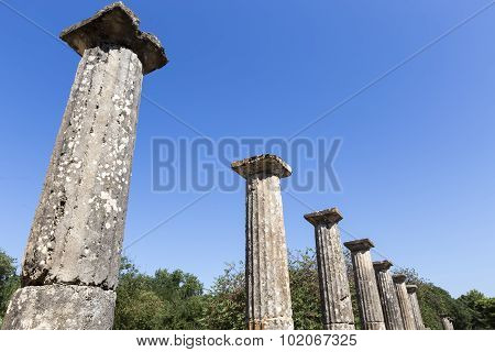 Palaestra Monument (3Rd Cent. B.c.) In Olympia, Greece