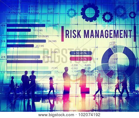 Risk Management Unsteady Safety Security Concept