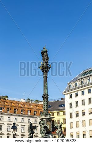 Marian Column In Vienna Am Hof