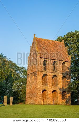 Bell Tower Of The Sankt Petri Church In Westerstede