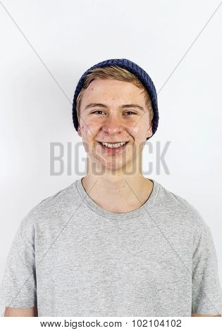 Portrait Of An Adolescent Boy In Puberty