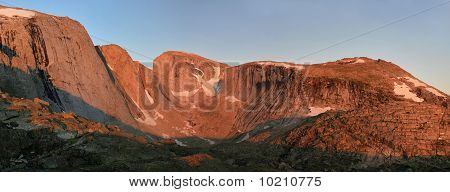 절벽에 alpenglow