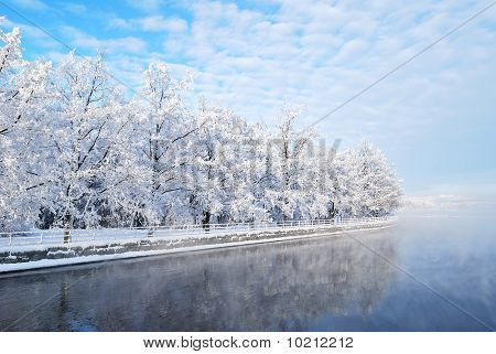 Imatra Reservoir. Finland
