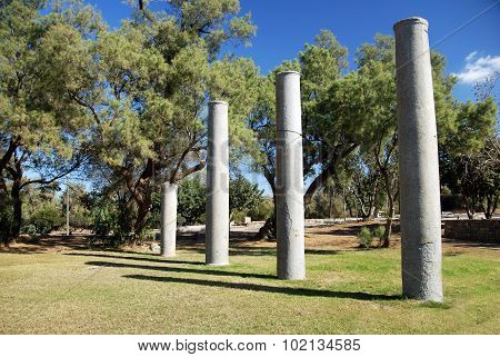 Ashkelon National Park on the southern Mediterranean coast encompasses history and heritage thousands of years old. Ashkelon Israel.