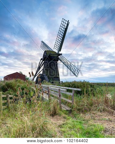 Sunset At Herringfleet Windmill