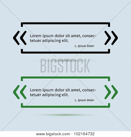 Quotation Field Frame Design Template