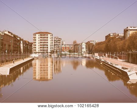 Retro Looking Milan Darsena
