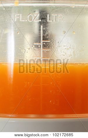 Fresh Orange Juice In The Jug Measure