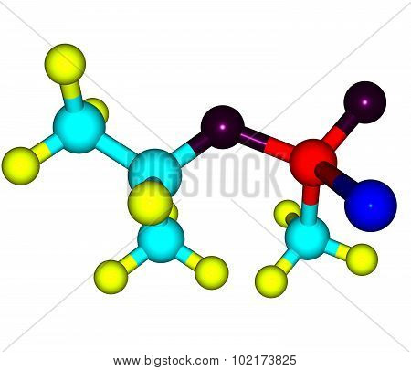 Molecular Structure Of Sarin On White