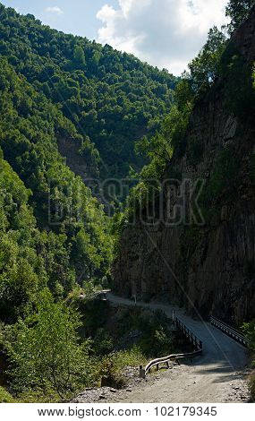 Country Road At The Caucasus.