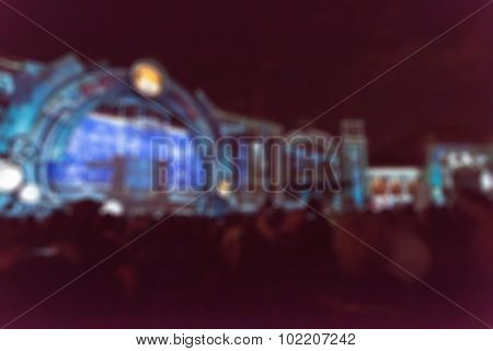 Light projection festival theme blur background