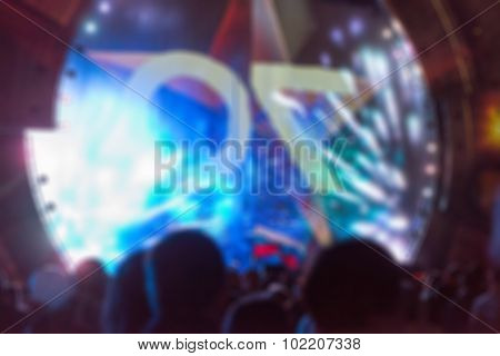 Light projection festival theme blur background