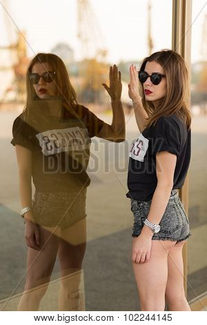 Beautiful Girl In The City