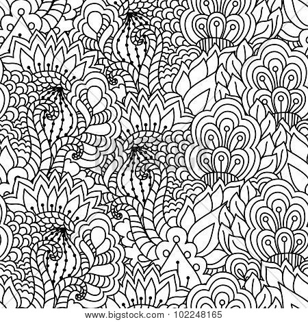 Seamless black and white background.