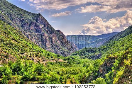 View Of The Catalan Pyrenees, A Natural Park In France