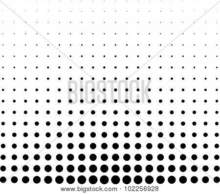 Graphical Black And White Gradient In Halftone Style
