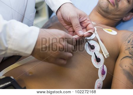 Ricardo Costa Football Player Of Paok While Going Through Medical Tests In Thessaloniki, Greece.