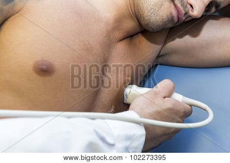 Ricardo Costa Football Player Of Paok While Going Through Medical Tests In Thessaloniki, Greece.