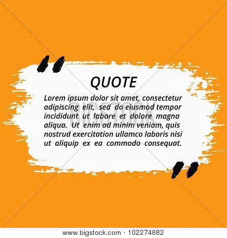 Vector Quote Grunge Speech Bubble