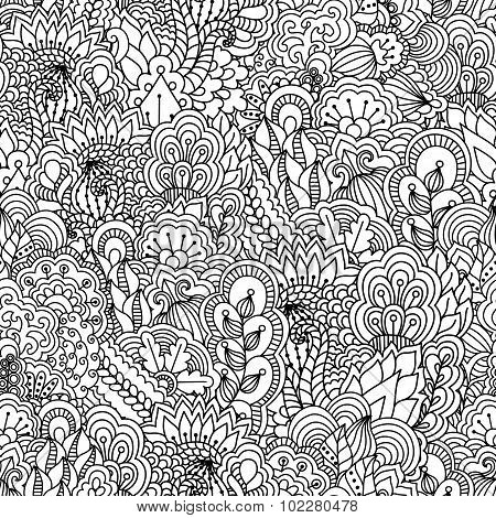 Seamless black and white background.