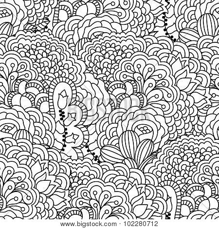 Seamless black and white background.