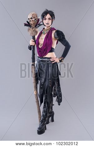 Dark gothic woman