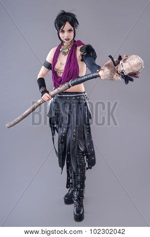 Dark gothic woman