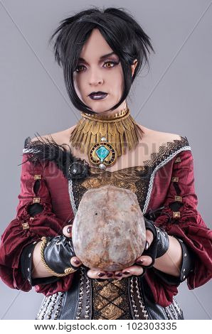Dark gothic woman