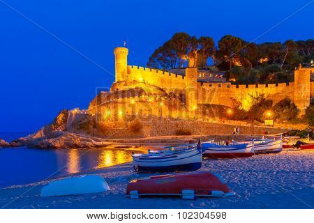 Tossa de Mar on the Costa Brava, Catalunya, Spain