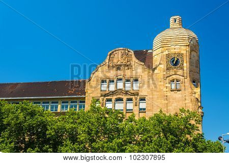 Kurfurst Friedrich School Building In Mannheim - Germany