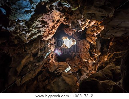 Taldinsky cave in Mountain