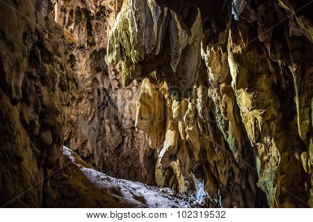 Taldinsky cave in Mountain