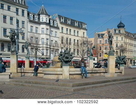 Goebel Fountain, Halle, Germany