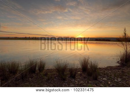 Sunset Views Over Duralia Lake Penrith