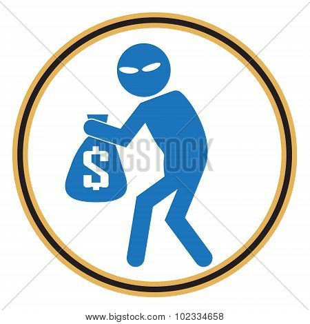 Beware Pickpocket Sign, Thief Icon