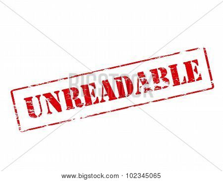 Unreadable
