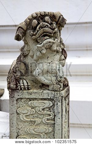 Monster Demon In The Temple Bangkok Asia   Column