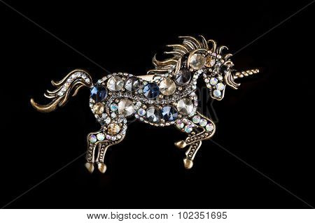 brooch in the form of a unicorn