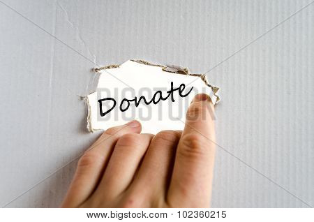 Donate Text Concept