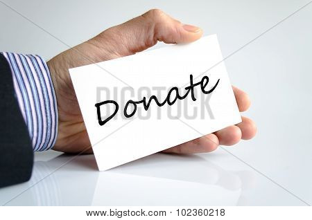 Donate Text Concept