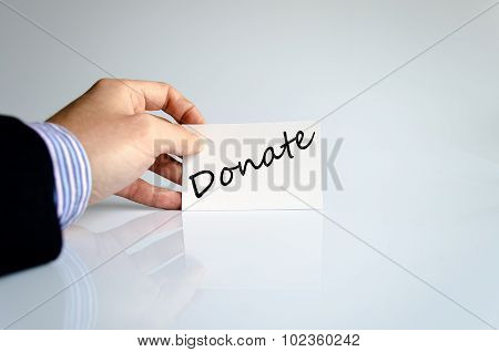 Donate Text Concept